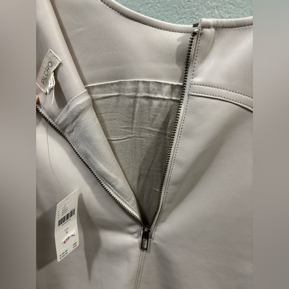 Pilcro by Anthropologie Shift Faux Leather Mini Dress NWT SZ 4 - Picture 8 of 11